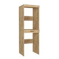 Έπιπλο πλυντηρίου - στεγνωτηρίου Fika Megapap χρώμα sapphire oak 67x61,8x198,5εκ.