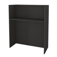 Γραφείο υποδοχής - reception Karibu Megapap με LED χρώμα ανθρακί - sepet oak 90x40x100εκ.