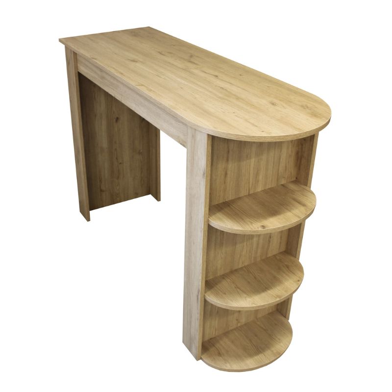 Τραπέζι μπαρ Vigne Megapap χρώμα sepet oak 150x51,6x101,8εκ.