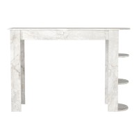 Τραπέζι μπαρ Vigne Megapap χρώμα λευκό εφέ μαρμάρου 150x51,6x101,8εκ.