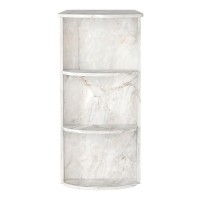 Τραπέζι μπαρ Vigne Megapap χρώμα λευκό εφέ μαρμάρου 150x51,6x101,8εκ.