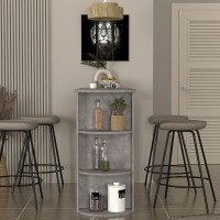 Τραπέζι μπαρ Vigne Megapap χρώμα γκρι σκυροδέματος 150x51,6x101,8εκ.