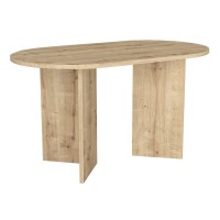 Τραπέζι Cortado Megapap χρώμα sapphire oak 138x80x75εκ.