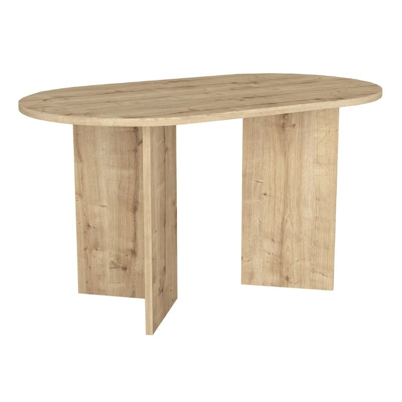 Τραπέζι Cortado Megapap χρώμα sapphire oak 138x80x75εκ.