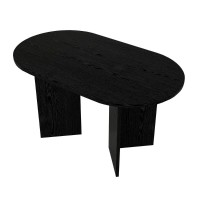 Τραπέζι Cortado Megapap χρώμα sencron black 138x80x75εκ.