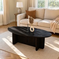 Τραπεζάκι σαλονιού Ravey Megapap χρώμα sencron black 120x60x39,8εκ.