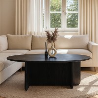 Τραπεζάκι σαλονιού Ravey Megapap χρώμα sencron black 120x60x39,8εκ.