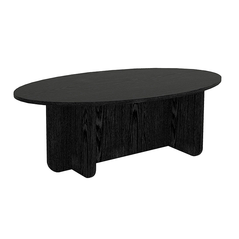 Τραπεζάκι σαλονιού Ravey Megapap χρώμα sencron black 120x60x39,8εκ.