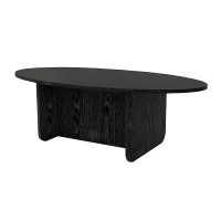Τραπεζάκι σαλονιού Ravey Megapap χρώμα sencron black 120x60x39,8εκ.