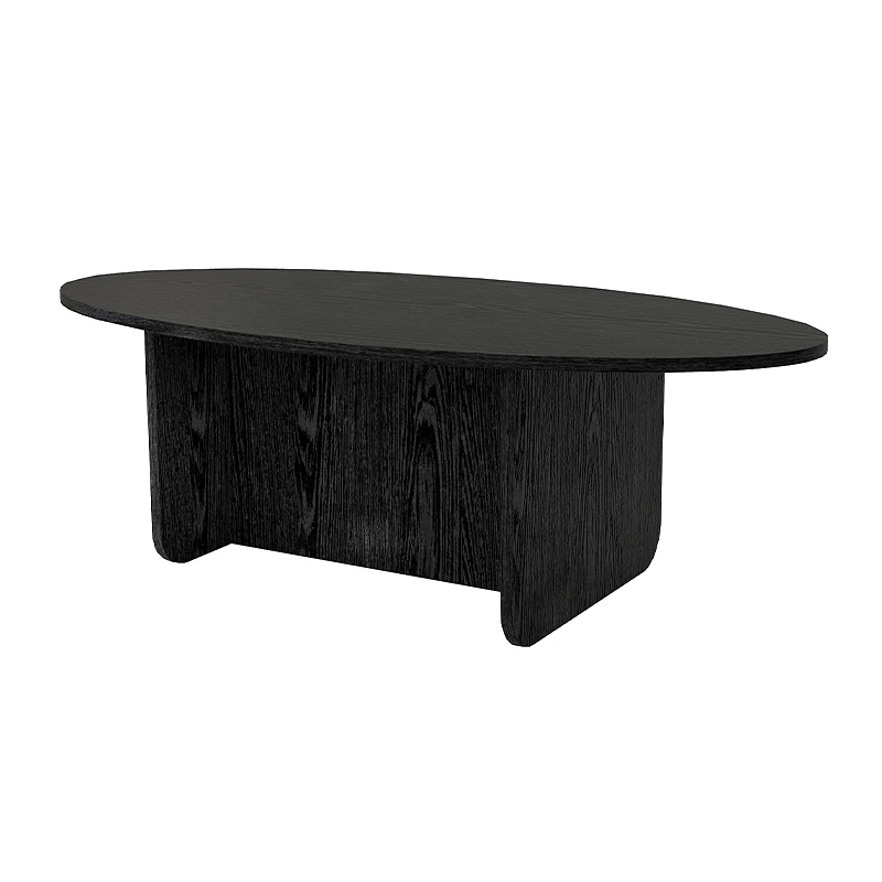 Τραπεζάκι σαλονιού Ravey Megapap χρώμα sencron black 120x60x39,8εκ.