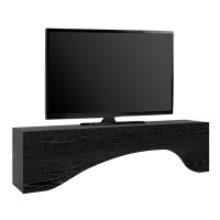 Έπιπλο τηλεόρασης Mara Megapap με LED χρώμα sencron black 150x31,4x40εκ.