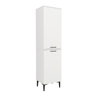 Ντουλάπι με καλάθι απλύτων Singa Megapap χρώμα λευκό 45x40x180εκ.