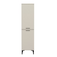 Ντουλάπι με καλάθι απλύτων Singa Megapap χρώμα sandstone 45x40x180εκ.