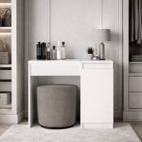 Τουαλέτα με καθρέπτη Huma Megapap χρώμα λευκό 90x45x118,2εκ.