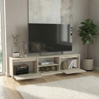 Έπιπλο τηλεόρασης Lumbera Megapap χρώμα travertine 160x29,5x42εκ.