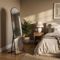 Καθρέπτης δαπέδου - τοίχου Agalu Μegapap χρώμα sencron black 40x150εκ.