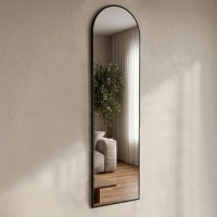 Καθρέπτης δαπέδου - τοίχου Agalu Μegapap χρώμα sencron black 40x150εκ.