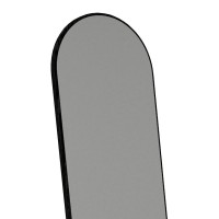Καθρέπτης δαπέδου - τοίχου Agalu Μegapap χρώμα sencron black 40x150εκ.