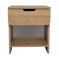 Κομοδίνο Mida Megapap χρώμα sepet oak 45x40x52εκ.