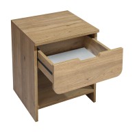 Κομοδίνο Mida Megapap χρώμα sepet oak 45x40x52εκ.