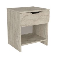 Κομοδίνο Mida Megapap χρώμα travertine 45x40x52εκ.