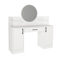 Τουαλέτα με καθρέπτη Talos Megapap χρώμα λευκό 135x40x144,2εκ.