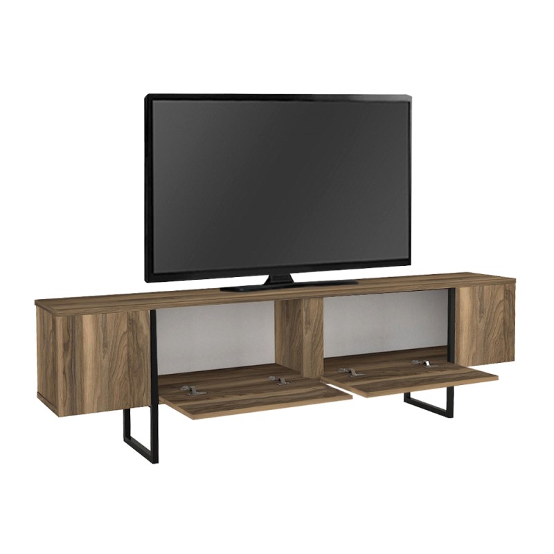 Έπιπλο τηλεόρασης Orontes Megapap χρώμα καρυδί 180x29,6x50εκ.