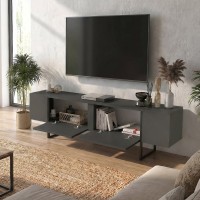 Έπιπλο τηλεόρασης Orontes Megapap χρώμα ανθρακί 180x29,6x50εκ.