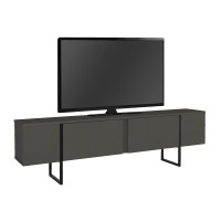 Έπιπλο τηλεόρασης Orontes Megapap χρώμα ανθρακί 180x29,6x50εκ.