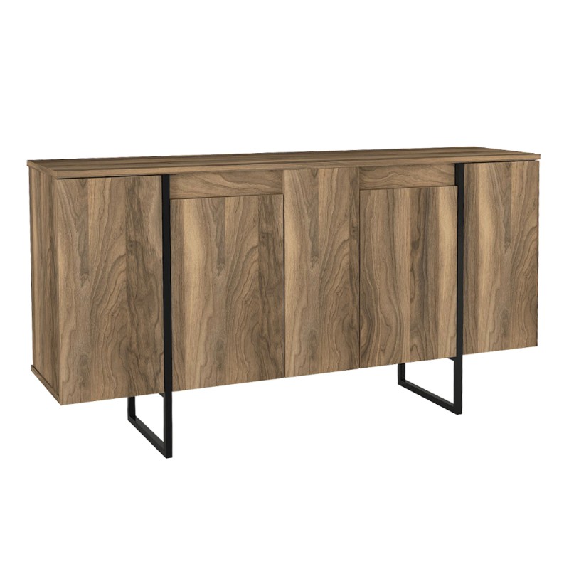 Μπουφές Orontes Megapap χρώμα καρυδί 160x35,2x80εκ.