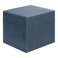 Σκαμπώ April Megapap βελούδινο χρώμα ανθρακί 40x40x40εκ.