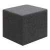 Σκαμπώ Linda Megapap υφασμάτινο χρώμα ανθρακί 40x40x40εκ.