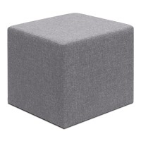 Σκαμπώ Linda Megapap υφασμάτινο χρώμα γκρι 40x40x40εκ.