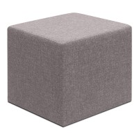 Σκαμπώ Linda Megapap υφασμάτινο χρώμα καφέ 40x40x40εκ.