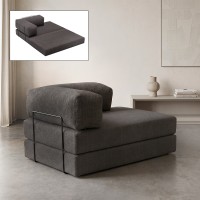 Καναπές - κρεβάτι Comfort Megapap διθέσιος υφασμάτινος χρώμα ανθρακί 140x95x75εκ.