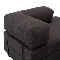 Καναπές - κρεβάτι Comfort Megapap διθέσιος υφασμάτινος χρώμα ανθρακί 140x95x75εκ.