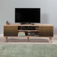 Έπιπλο τηλεόρασης Soho Megapap χρώμα sonoma 140x40x50 εκ.