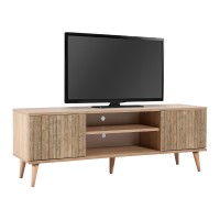 Έπιπλο τηλεόρασης Soho Megapap χρώμα sonoma 140x40x50 εκ.