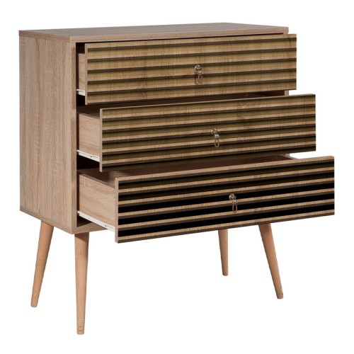 Συρταρτιέρα Soho Megapap χρώμα sonoma 80x40x90εκ.