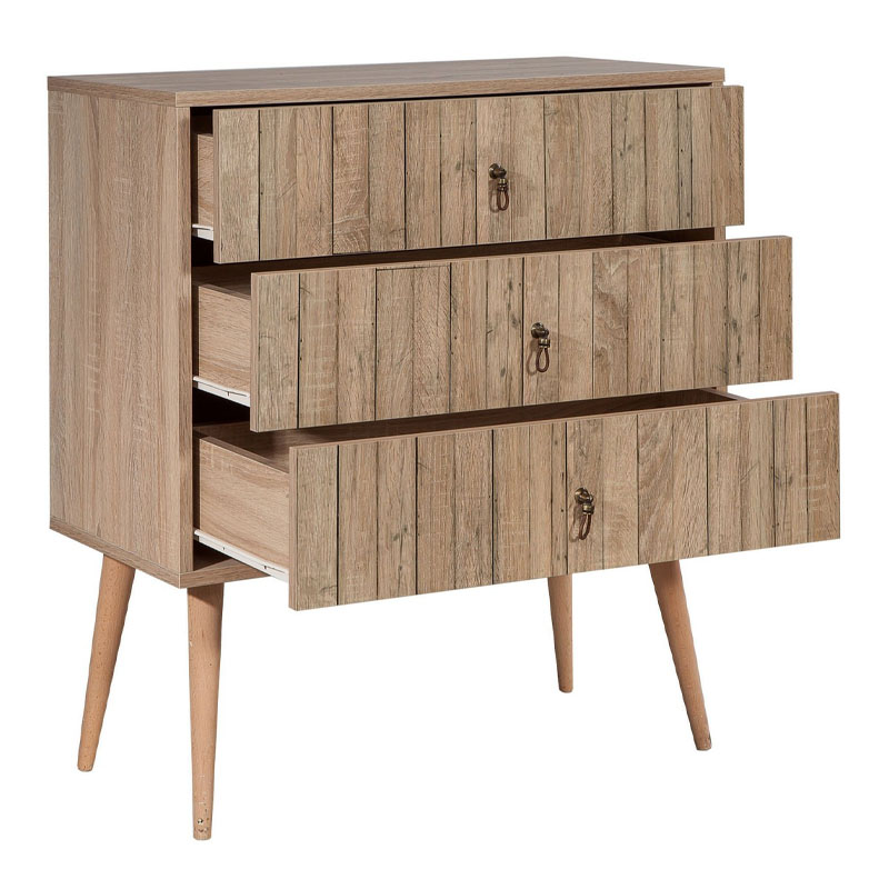 Συρταρτιέρα Soho Megapap χρώμα sonoma 80x40x90εκ.