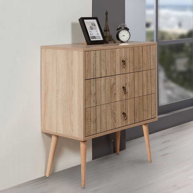 Συρταρτιέρα Soho Megapap χρώμα sonoma 80x40x90εκ.