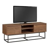 Έπιπλο τηλεόρασης Amedeo Megapap χρώμα καρυδί 140x40x50εκ.