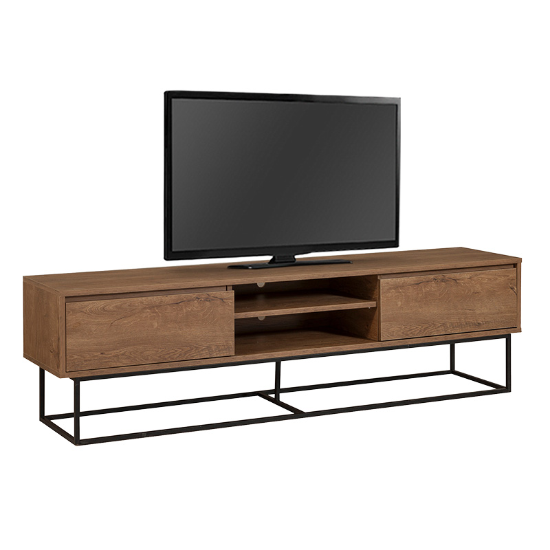 Έπιπλο τηλεόρασης Amedeo Megapap χρώμα καρυδί 180x40x50εκ.