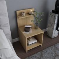 Κομοδίνο Ulman Megapap χρώμα sapphire oak 35x37x72εκ.