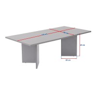 Τραπεζάκι σαλονιού Sabin Megapap χρώμα sapphire oak 119x60x40εκ.