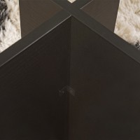Τραπεζάκι σαλονιού Vetrino Megapap γυάλινο χρώμα black wood 105x65x40εκ.