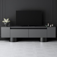Έπιπλο τηλεόρασης Haven Megapap χρώμα ανθρακί 180x30x50εκ.