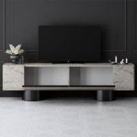 Έπιπλο τηλεόρασης Haven Megapap χρώμα travertine 180x30x50εκ.