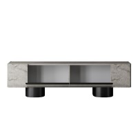 Έπιπλο τηλεόρασης Haven Megapap χρώμα travertine 180x30x50εκ.