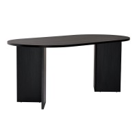 Τραπέζι Sablin Megapap χρώμα black wood 180x89,5x75εκ.
